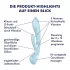 Satisfyer Triple Oh - vibrador recargable con estimulador de clítoris - azul