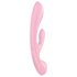 Satisfyer Triple Oh - vibrador rosa con brazo de clítoris recargable