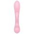 Satisfyer Triple Oh - vibrador rosa con brazo de clítoris recargable