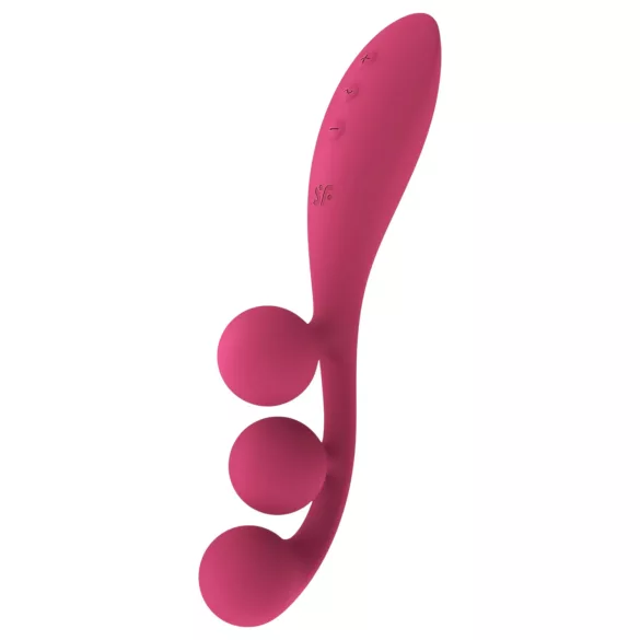 Satisfyer Tri Ball 1 - vibrador multifunción recargable - rojo