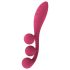Satisfyer Tri Ball 1 - vibrador multifuncional recargable (rojo)