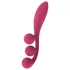 Satisfyer Tri Ball 1 - vibrador multifunción recargable - rojo