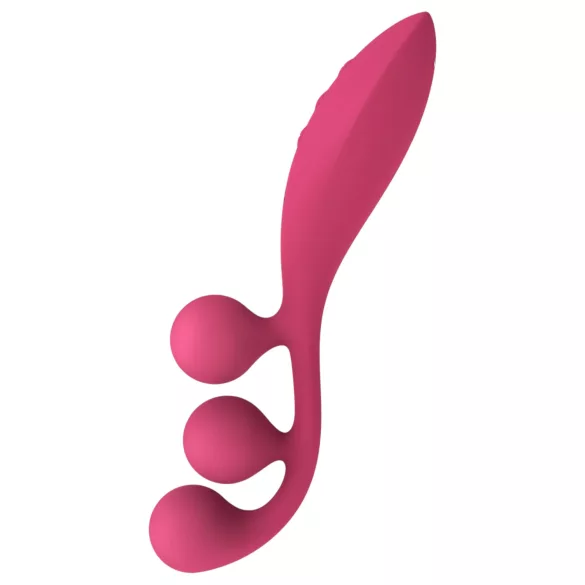 Satisfyer Tri Ball 1 - vibrador multifunción recargable - rojo