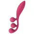 Satisfyer Tri Ball 1 - vibrador multifunción recargable - rojo