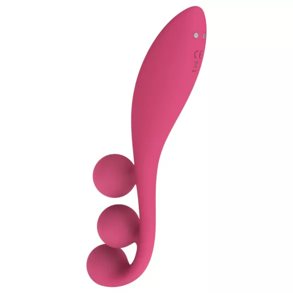 Satisfyer Tri Ball 1 - vibrador multifunción recargable - rojo