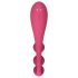 Satisfyer Tri Ball 1 - vibrador multifuncional recargable (rojo)