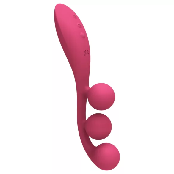 Satisfyer Tri Ball 1 - vibrador multifunción recargable - rojo