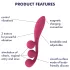 Satisfyer Tri Ball 1 - vibrador multifunción recargable - rojo