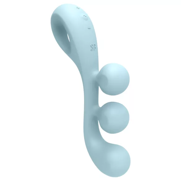 Satisfyer Tri Ball 2 - vibrador multifunción - silicona - menta