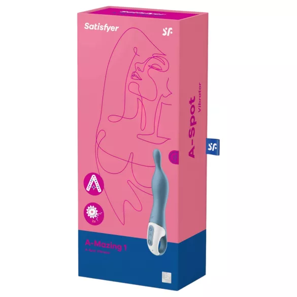 Satisfyer A-Mazing 1 - vibrador de punto A recargable (azul)
