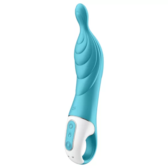 Satisfyer A-Mazing 2 - vibrador punto A recargable - silicona turquesa