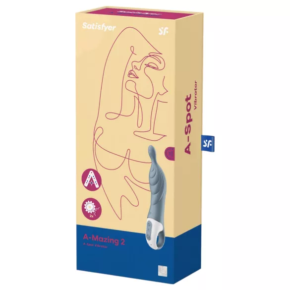 Satisfyer A-Mazing 2 - vibrador recargable Punto A (gris)