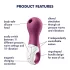 Satisfyer Lucky Libra - estimulador de clítoris por ondas de aire - lila