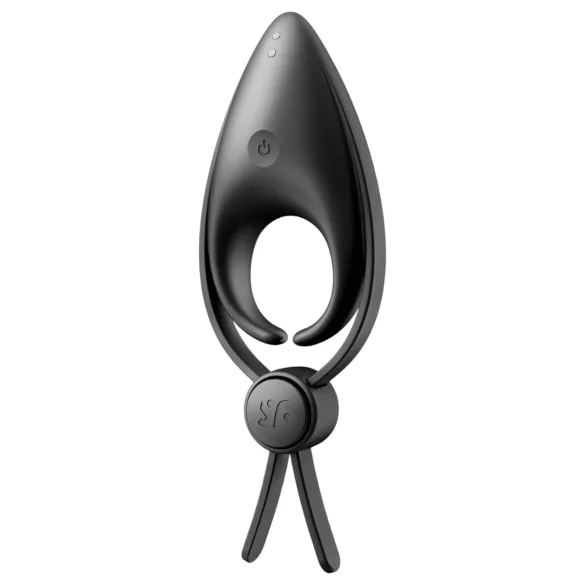 Satisfyer Sniper - anillo vibrador para pene recargable - silicona negra