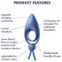 Satisfyer Sniper - Anillo vibrador recargable (azul)