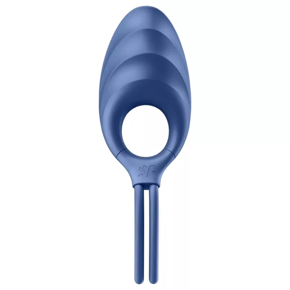 Satisfyer Swordsman - anillo vibrador recargable para pene - silicona azul