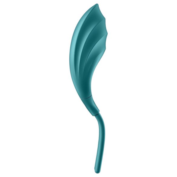 Satisfyer Swordsman - anillo vibrador para pene recargable - silicona verde