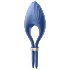   Satisfyer Duelist - anillo vibrador recargable para pene - silicona azul
