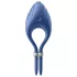Satisfyer Duelist - anillo vibrador recargable para pene - silicona azul