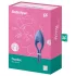 Satisfyer Duelist - anillo vibrador recargable para pene - silicona azul