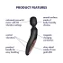 Satisfyer Wand-erland - masajeador vibrador - silicona negra