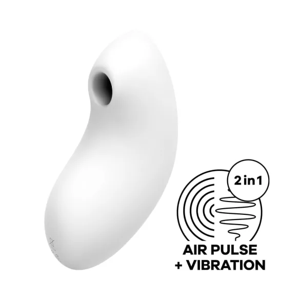 Satisfyer Vulva Lover 2 - succionador clítoris ondas de aire - blanco