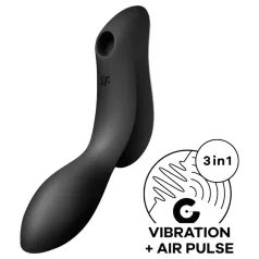   Satisfyer Curvy Trinity 2 - succionador y vibrador 2 en 1 - negro