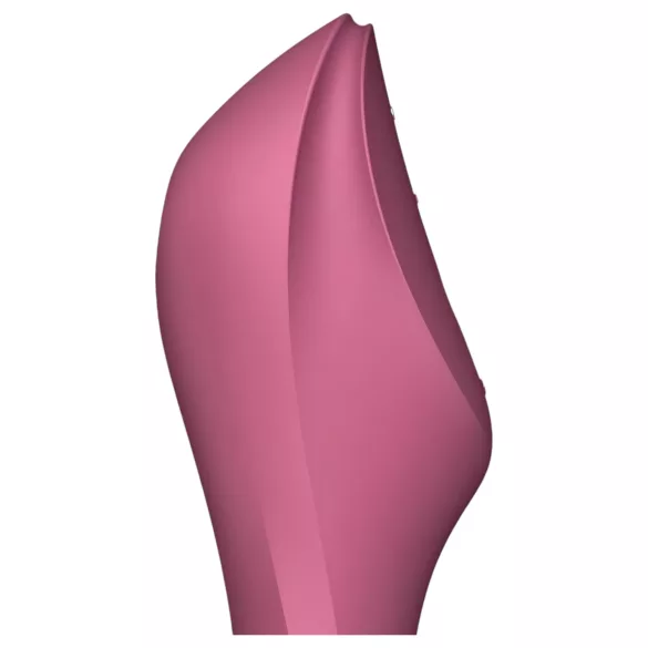 Satisfyer Curvy Trinity 3 - succionador y vibrador 2 en 1 - silicona roja