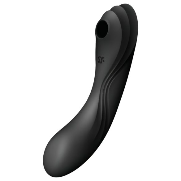 Satisfyer Curvy Trinity 4 - Vibrador 2 en 1 con ondas de aire (negro)
