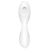 Satisfyer Curvy Trinity 5+ - vibrador 2 en 1 controlado por app (blanco)