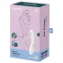 Satisfyer Curvy Trinity 5+ - vibrador 2 en 1 controlado por app (blanco)