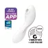 Satisfyer Curvy Trinity 5+ - vibrador 2 en 1 controlado por app (blanco)