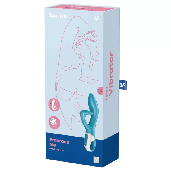 Satisfyer Embrace Me - vibrador recargable con brazo para clítoris - turquesa