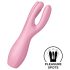Satisfyer Threesome 3 - vibrador de clítoris recargable (rosa)