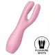 Satisfyer Threesome 3 - vibrador de clítoris recargable (rosa)