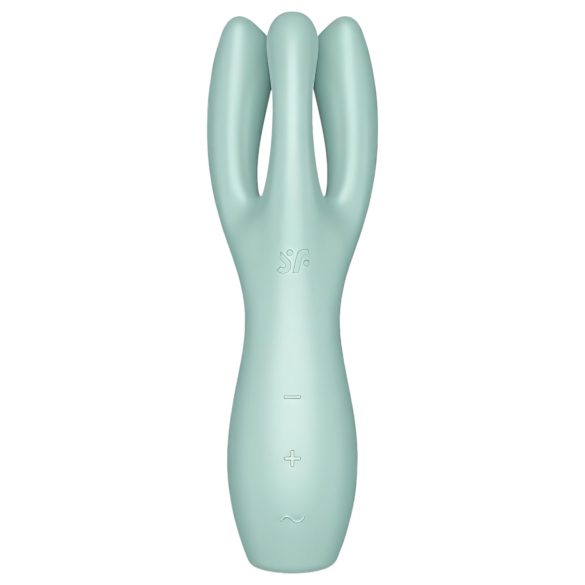 Satisfyer Threesome 3 - vibrador recargable para clítoris (menta)