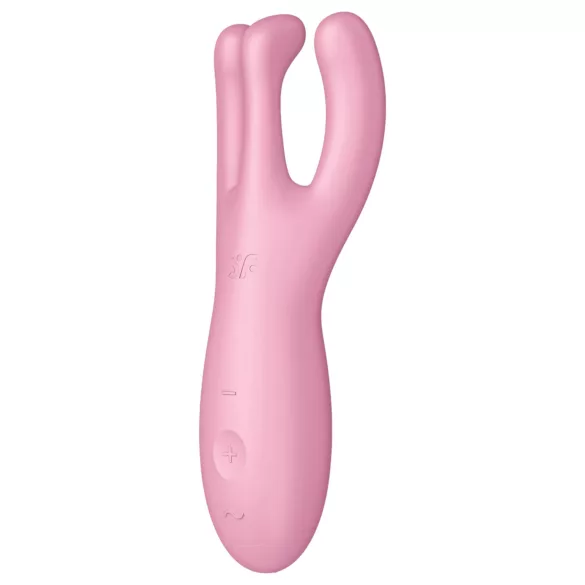Satisfyer Threesome 4 - Vibrador de clítoris controlado por app (rosa)