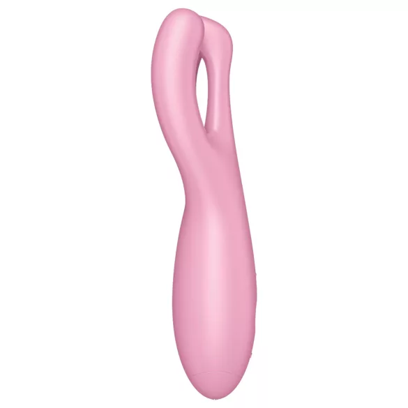 Satisfyer Threesome 4 - Vibrador de clítoris controlado por app (rosa)