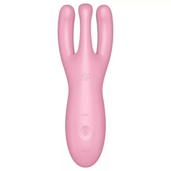 Satisfyer Threesome 4 - Vibrador de clítoris controlado por app (rosa)