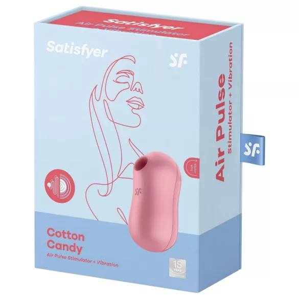 Satisfyer Cotton Candy - succionador de clítoris con vibración - coral