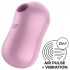 Satisfyer Algodón de Azúcar - vibrador con ondas de aire recargable (lila)