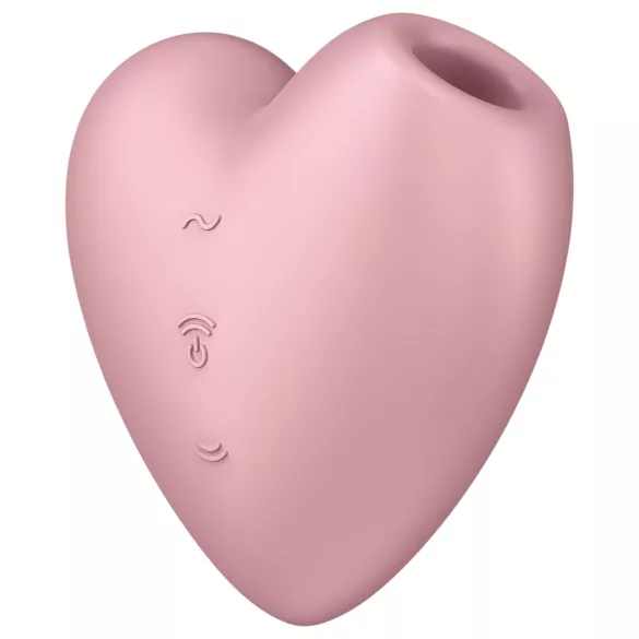 Satisfyer Cutie Heart - succionador clitorial recargable ondas de aire - rosa