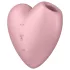 Satisfyer Cutie Heart - succionador clitorial recargable ondas de aire - rosa