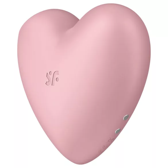 Satisfyer Cutie Heart - succionador clitorial recargable ondas de aire - rosa