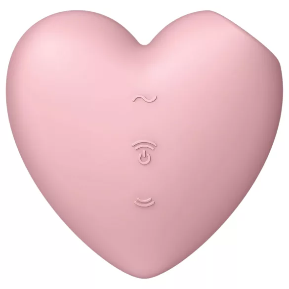 Satisfyer Cutie Heart - succionador clitorial recargable ondas de aire - rosa
