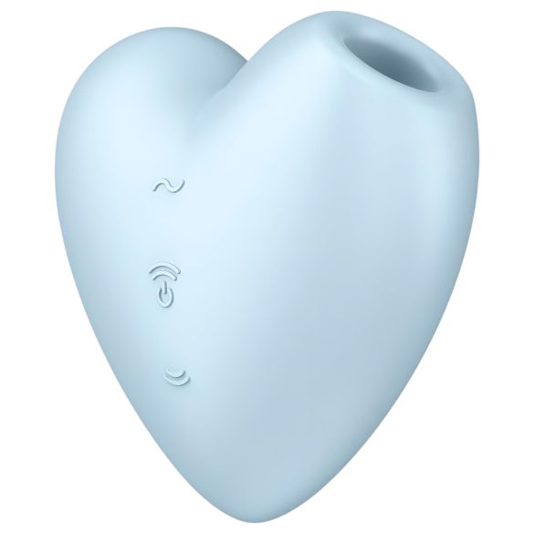 Satisfyer Cutie Heart - Estimulador de clítoris recargable por ondas (azul)