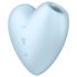 Satisfyer Cutie Heart - Estimulador de clítoris recargable por ondas (azul)
