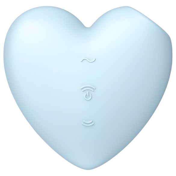 Satisfyer Cutie Heart - succionador de clítoris recargable - silicona azul