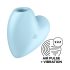 Satisfyer Cutie Heart - Estimulador de clítoris recargable por ondas (azul)