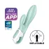 Satisfyer Air Pump Bunny 5 - Vibrador inflable con control por app (menta)